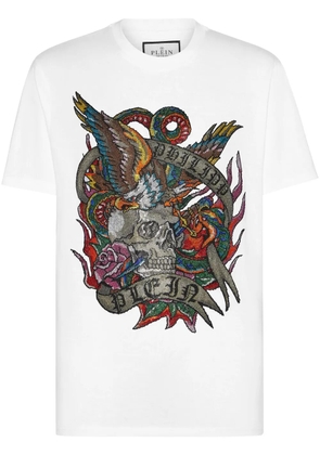 Philipp Plein SS Tattoo round neck t-shirt - White