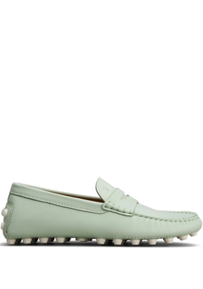 Tod's pebble-detail leather loafers - Green