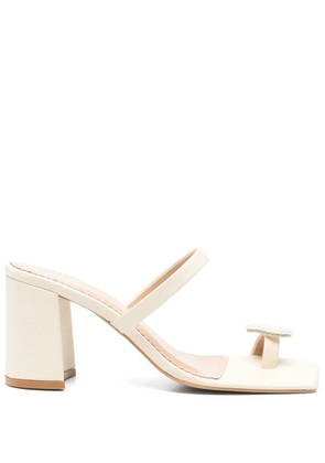 Vanina 70mm Reine de Coeur mules - Neutrals