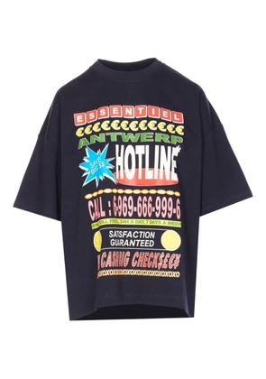 Essentiel Antwerp printed crewneck T-shirt - Blue