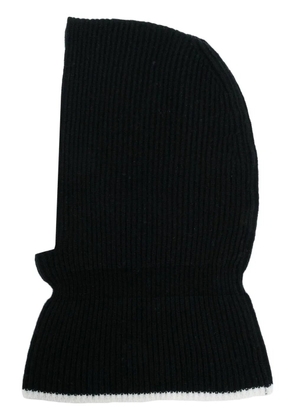 Cashmere In Love Villars ribbed wool-cashmere balaclava - Black