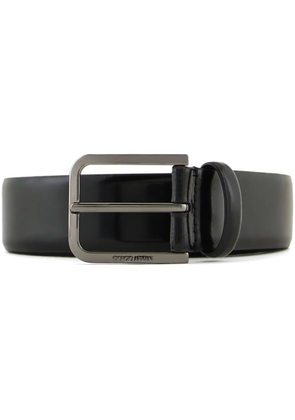Giorgio Armani polished leather belt - Black