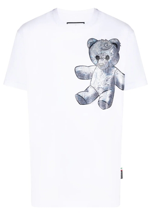 Philipp Plein Teddy Bear paisley-print T-shirt - Blue