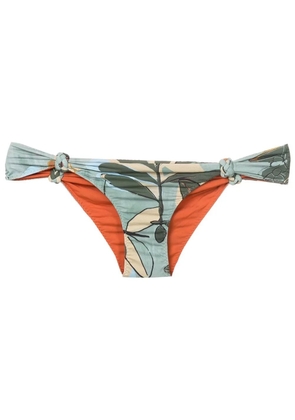 Clube Bossa Rings floral-print bikini bottoms - Green