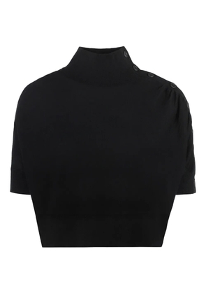 PINKO button-fastening T-shirt - Black
