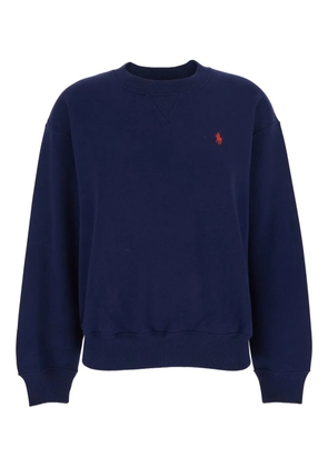 Polo Ralph Lauren embroidered-logo crew-neck sweatshirt - Blue