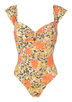 Clube Bossa floral-print swimsuit - Orange