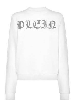 Philipp Plein logo-embellished sweatshirt - White