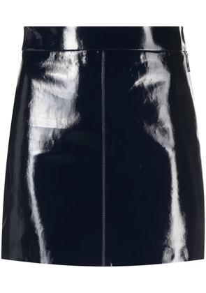 Zadig&Voltaire Jinette vinyl leather miniskirt - Blue