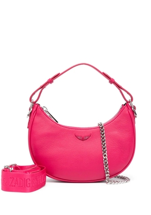 Zadig&Voltaire logo-plaque leather crossbody bag - Pink
