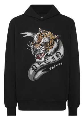 Philipp Plein Crystal Tattoo hoodie - Black