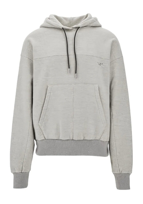 1989 STUDIO logo-embroidered hoodie - Grey