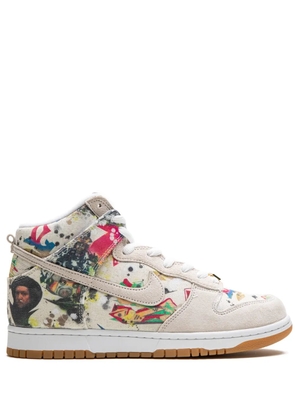 Nike x Supreme SB Dunk High 'Rammellzee' sneakers - White