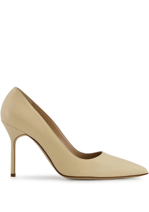 Manolo Blahnik 105mm leather pumps - Neutrals