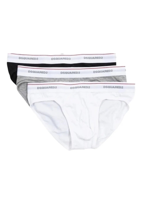 DSQUARED2 logo-band briefs (pack of three) - White