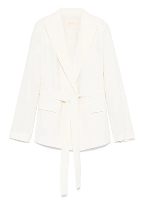 TWINSET belted blazer - White