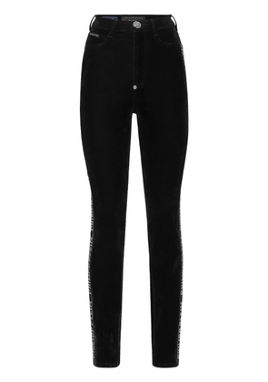 Philipp Plein crystal-embellished skinny jeans - Black