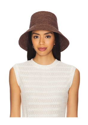Janessa Leone Felix Hat in Brown. Size L. Also in M, S.