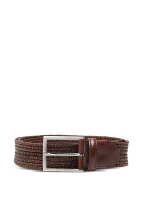 Canali logo-detail belt - Brown
