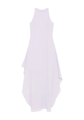 Amsale pebbled-texture dress - Purple