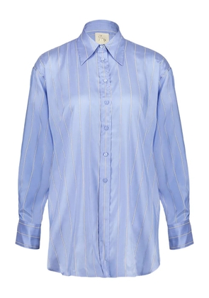 PAULA striped button-up shirt - Blue