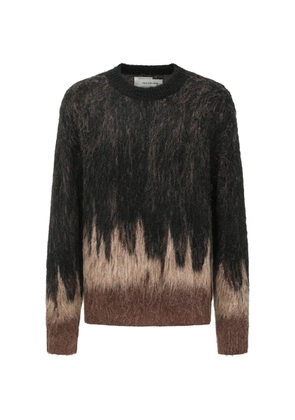Feng Chen Wang gradient knit sweater - Black