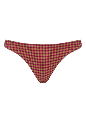 The Upside Aliki Christy checkered-pattern bikini bottoms