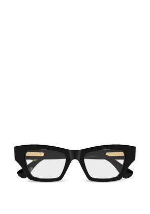 Cartier Eyewear browline glasses - Black