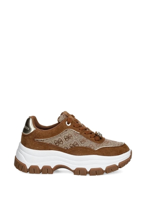 GUESS USA Berrett panelled sneakers - Brown