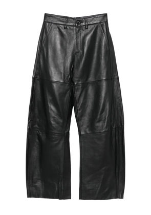 Soeur panelled-leather balloon trousers - Black