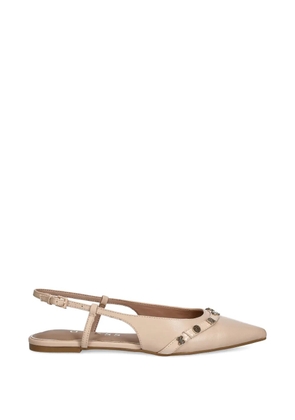 GUESS USA Dorlee pointed embellished ballet flats - Neutrals