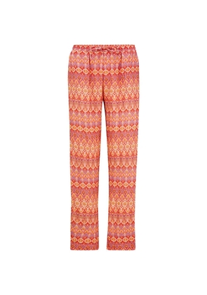 PIP STUDIO drawstring patterned trousers - Orange