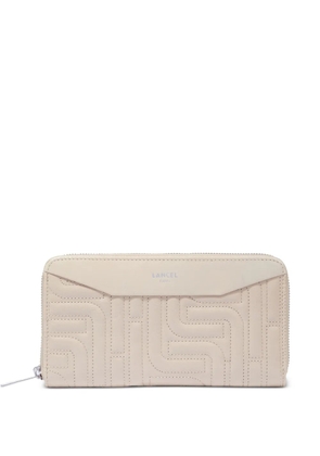 Lancel zipped quilted long wallet - Neutrals