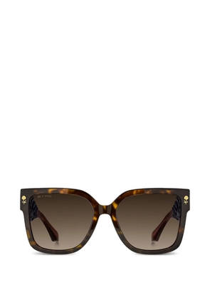 ETRO floral-detail sunglasses - Brown