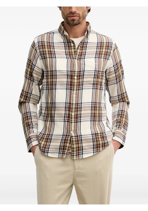 Gant checked chest-pocket shirt - Neutrals
