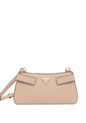 GUESS USA Serenova triangle-logo crossbody bag - Neutrals