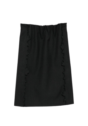 JNBY floral-embellished a-line skirt - Grey