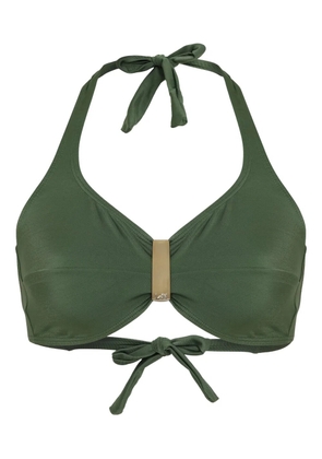 Lygia & Nanny Marilyn metal-detail bikini top - Green