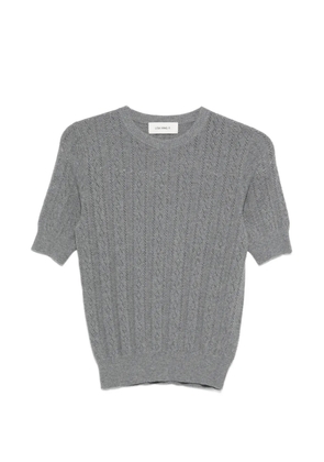 Lisa Yang Nika short-sleeve sweater - Grey
