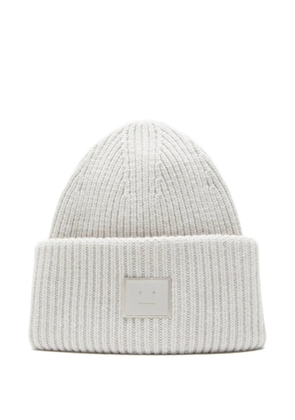 Acne Studios ribbed-knit beanie hat - Grey