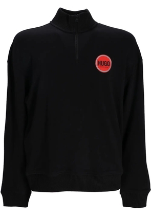 HUGO logo-print sweatshirt - Black