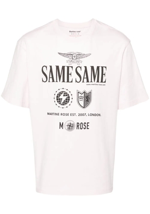 Martine Rose text-print T-shirt - Pink