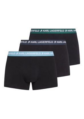 Karl Lagerfeld logo-waistband boxers (pack of three) - Black