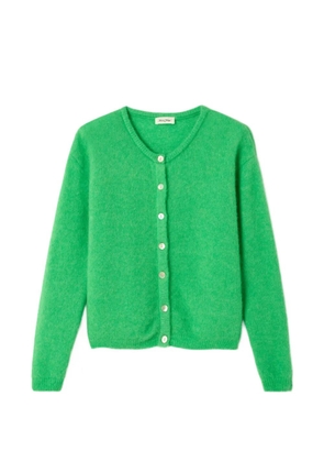 American Vintage round-neck buttoned cardigan - Green