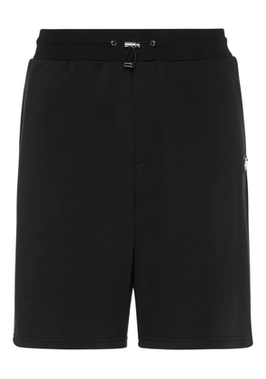 Philipp Plein cotton track shorts - Black