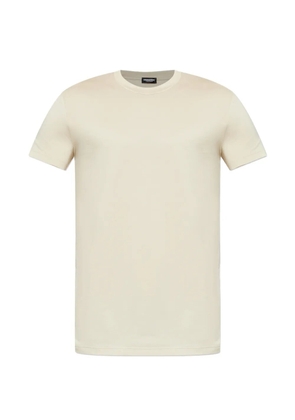 DSQUARED2 crewneck logo-patch T-shirt - Neutrals