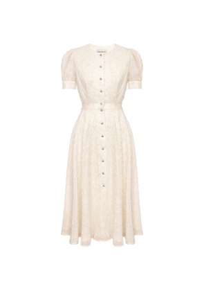 POST MERIDIEM buttoned midi dress - Neutrals