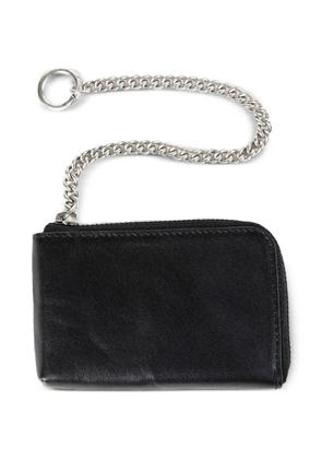 Ann Demeulemeester Tevje chain leather wallet - Black