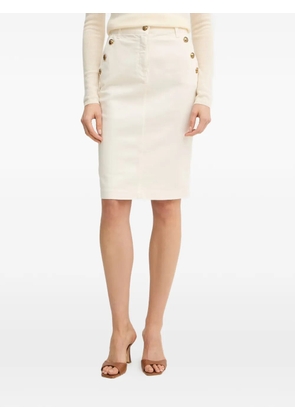 LUISA SPAGNOLI Targhetta marinière denim skirt - Neutrals