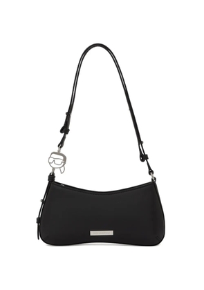 Karl Lagerfeld mini logo-plaque shoulder bag - Black